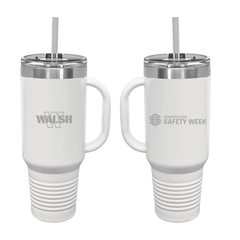 40 oz. Travel Mugs with Straw/Snap Lid