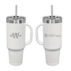 40 oz. Travel Mugs with Straw/Snap Lid
