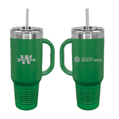 40oz mug straw a green