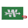 Double Sided Nylon Flag (60" W x 36" H)
