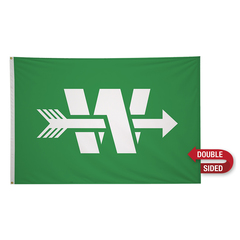 Double Sided Nylon Flag (72" W x 48" H)