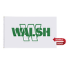 Double Sided Nylon Flag (60" W x 36" H, WHITE)