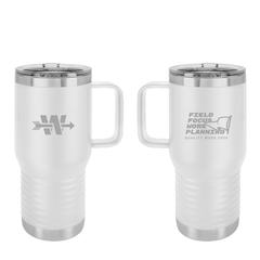 Archer 20 oz tumbler slide lid   white