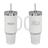 Walsh 40 oz travel mug with straw   white