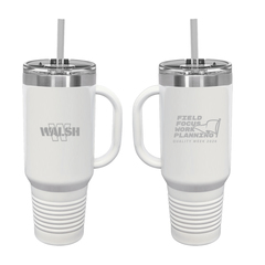 40 oz. Travel Mugs with Straw/Snap Lid