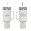 40 oz. Travel Mugs with Straw/Snap Lid