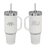 Archer 40 oz travel mug with straw   white