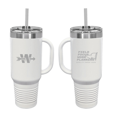 40 oz. Travel Mugs with Straw/Snap Lid