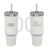 40 oz. Travel Mugs with Straw/Snap Lid